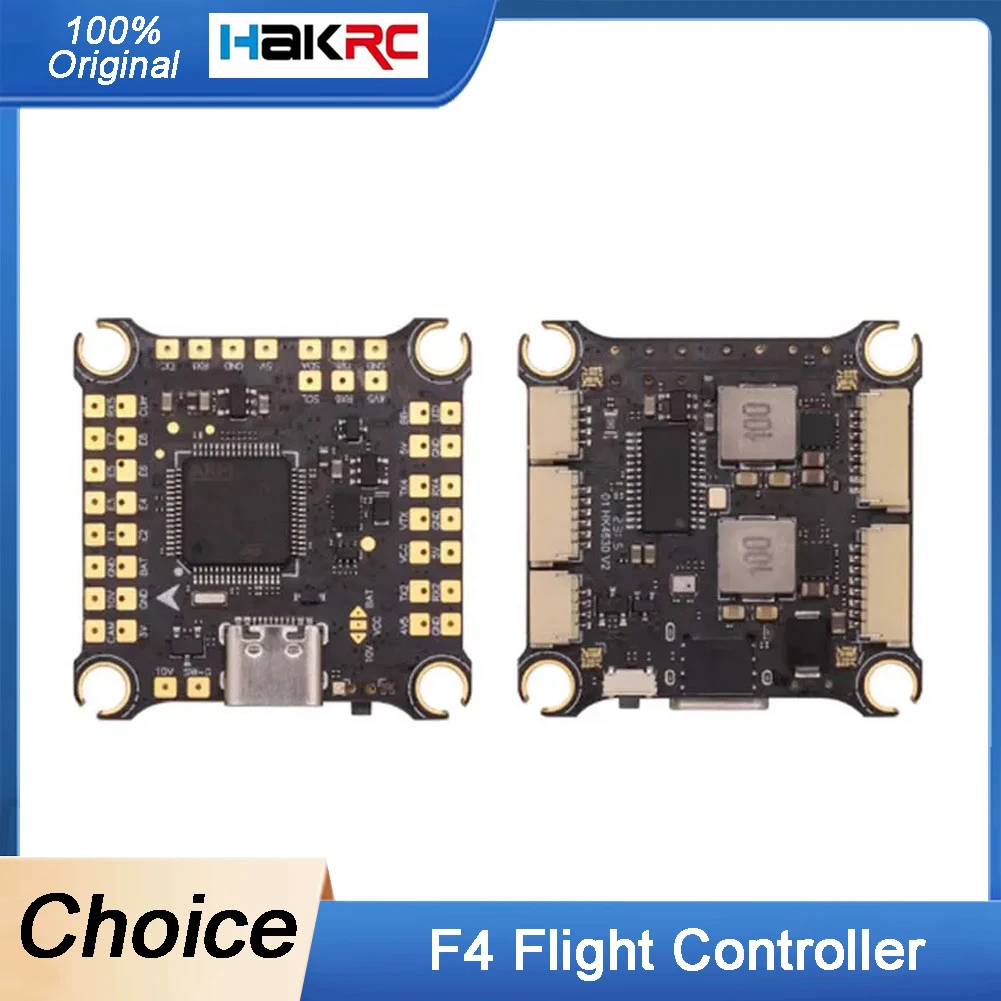 

HAKRC F405 V2 Flight Controller F4530V2 with ICM42688 Barometer Gyroscope 16M Blackbox Dual BEC for FPV Freestyle Racing Drone