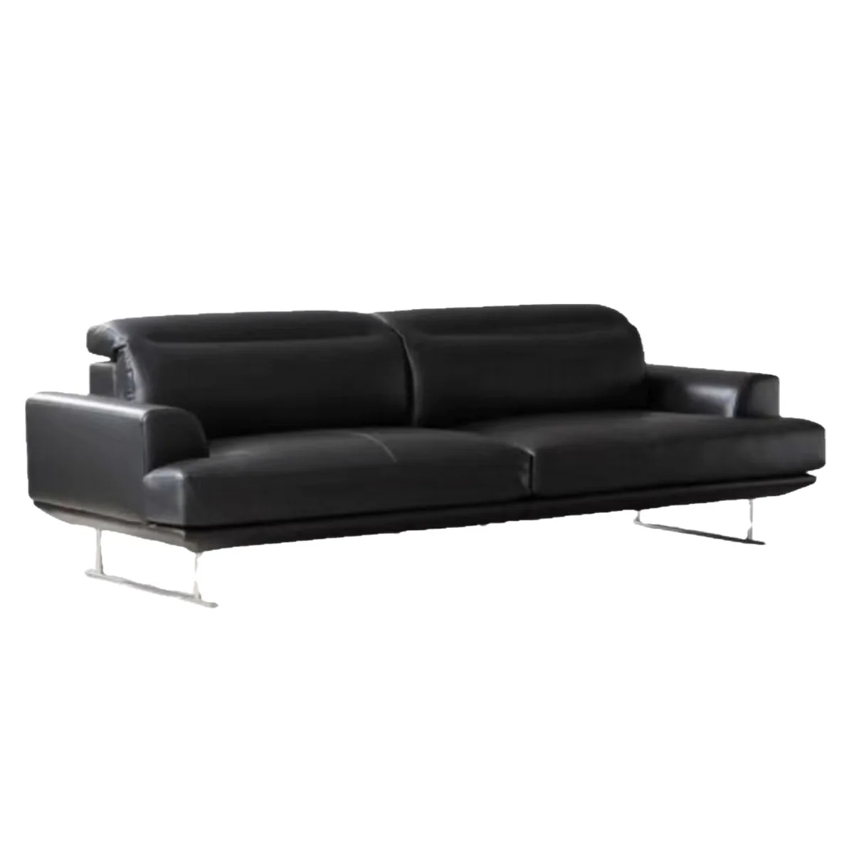 

Retro style, leather sofa living room straight row