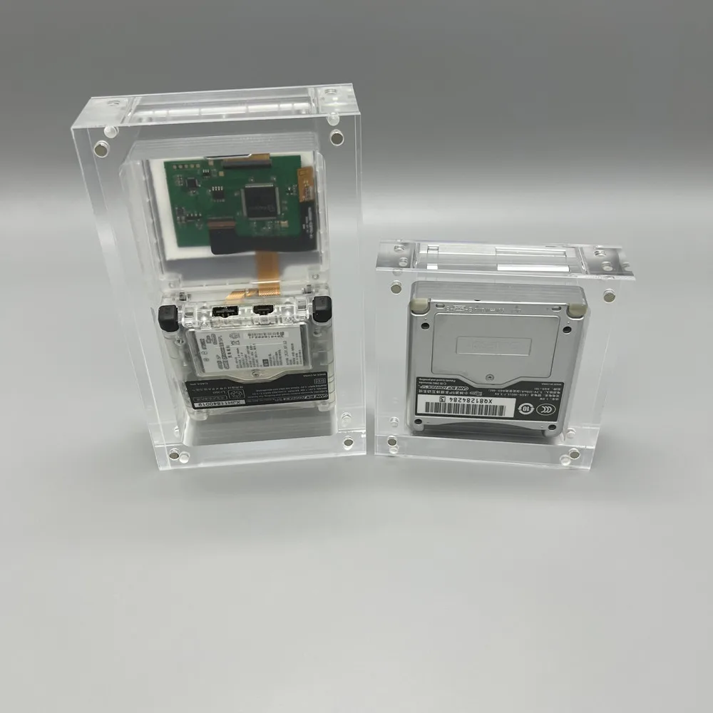 High transparency acrylic magnetic cover console storage box for Game boy advanced SP GBASP