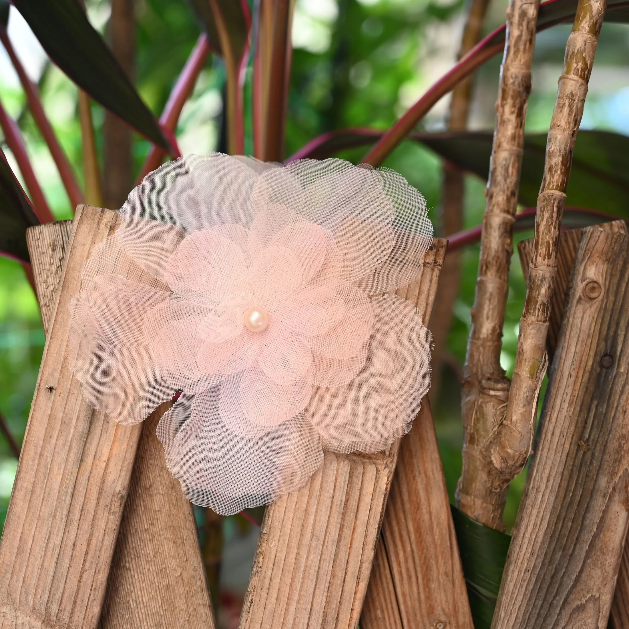 Wedding Lulu - 10 шт. розовых цветочных нашивок для