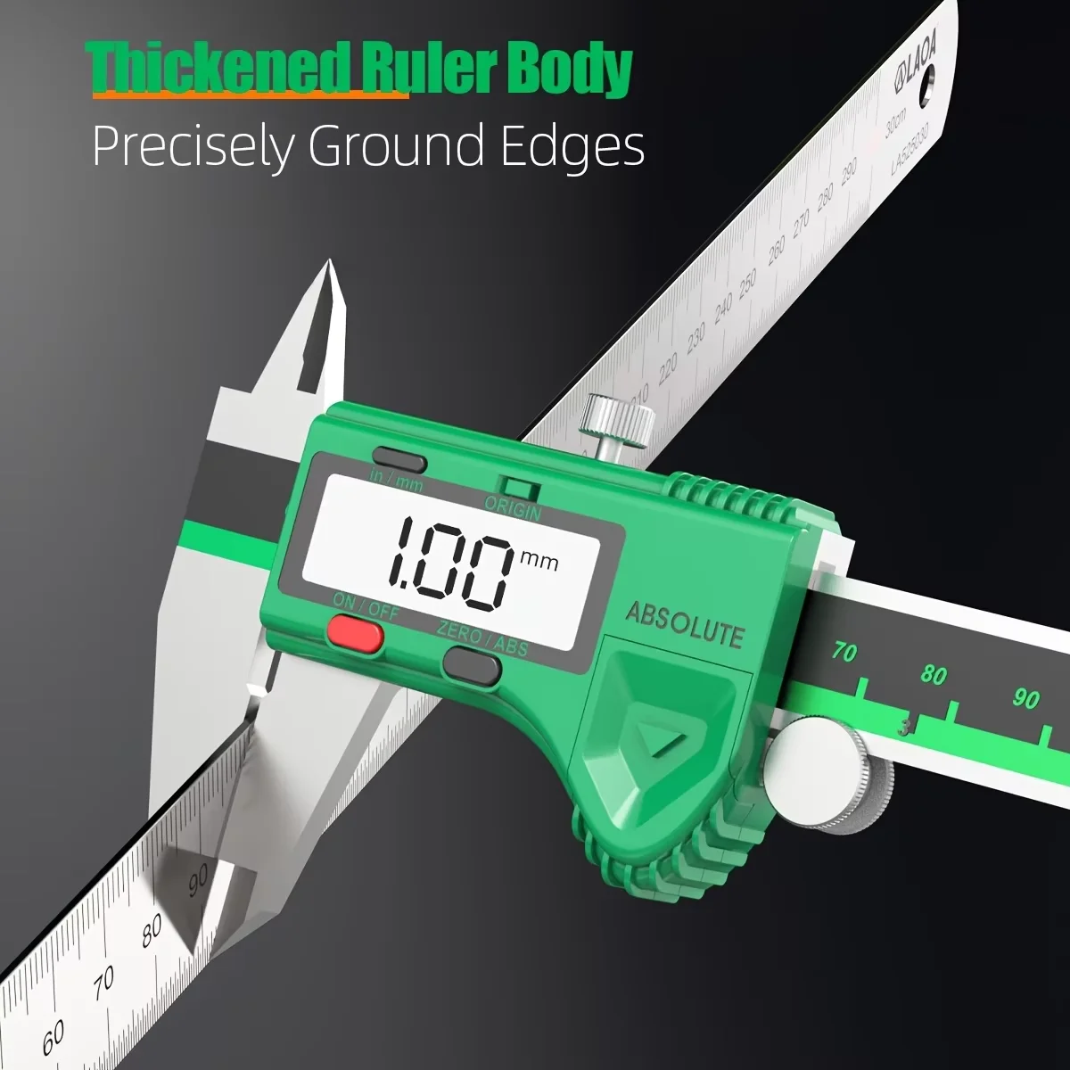 LAOA 150/200/300/500mm Precision Straight Ruler, Metric Measuring Rule for Engineering Drawing Woodworking Hand Measuring Tool