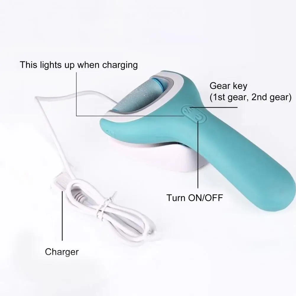 Foot Grinding Tool Rechargeable Waterproof Pedicure Tool Rubber Electric Cracked Heels File Foot Care Dead Hard Callus Remover
