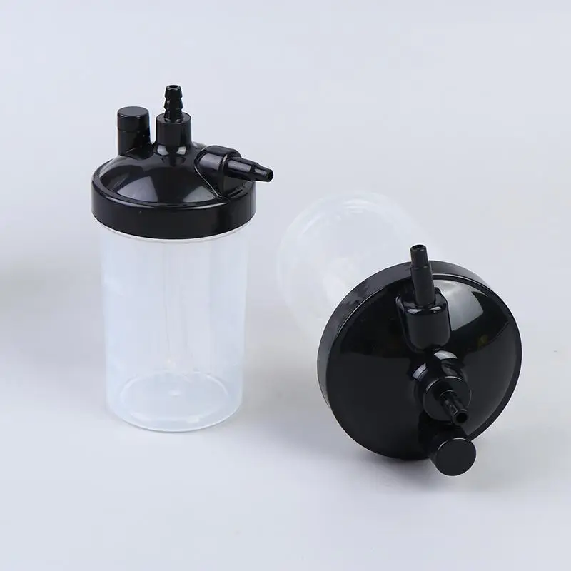Hot! New Plastic Oxygen Bubbler Bottle Humidifier Water Humidification Bottle For Oxygen Regulator Concentrator Tool Accessories