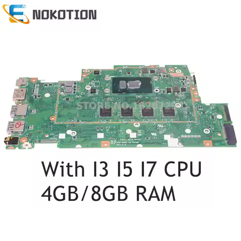 NBG7W1100P NB.G7W11.00P P4HCJ REV 2.0 For ACER Aspire R5-471 R5-471T PC Motherboard SR2EY I5-6200U+8GB RAM
