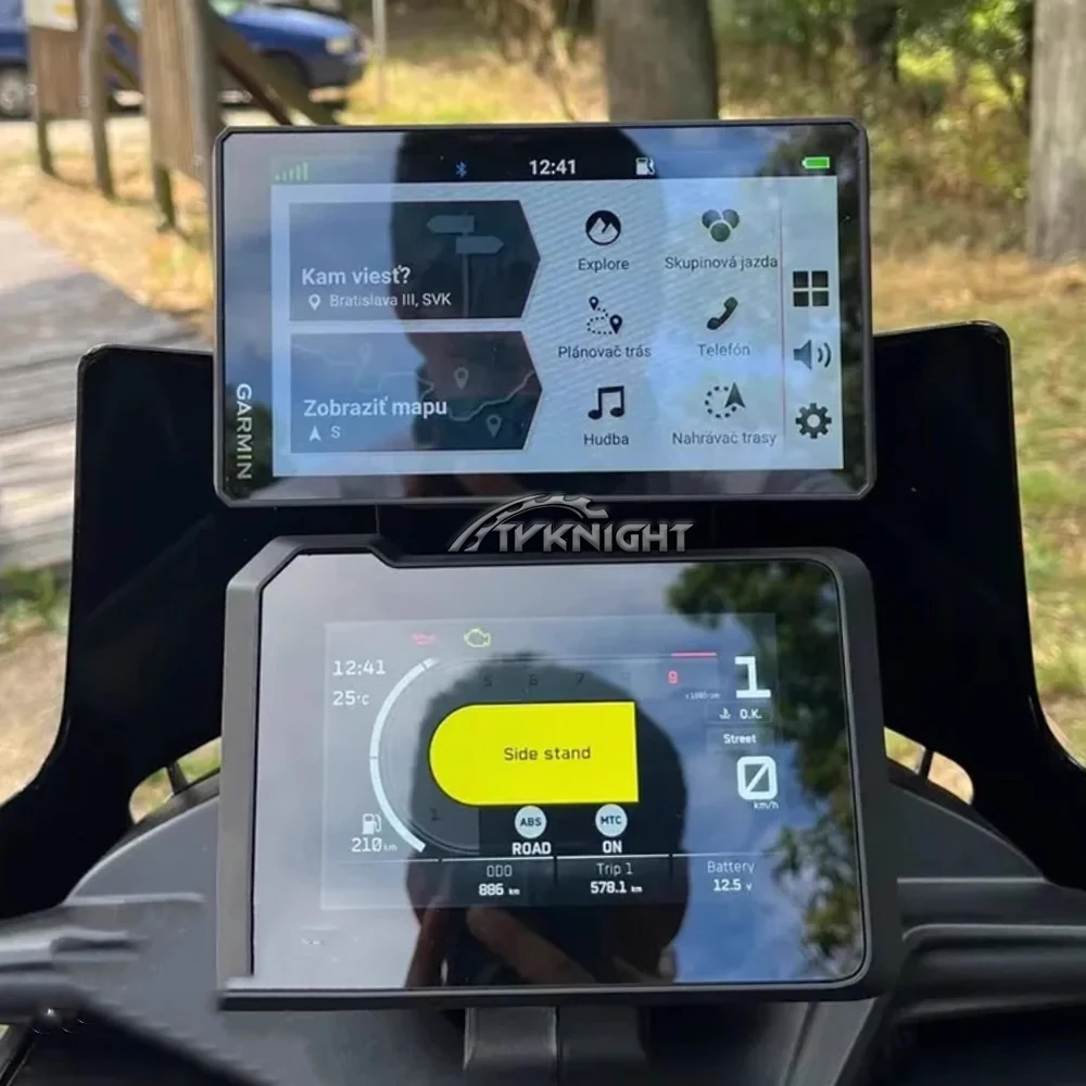 New Motorcycle Universal GPS Holder Mount Navigation Bracket For BMW F800GS NX400 CB500X 450MT Versys650 XL750 Fit 12MM 22MM - Image 3