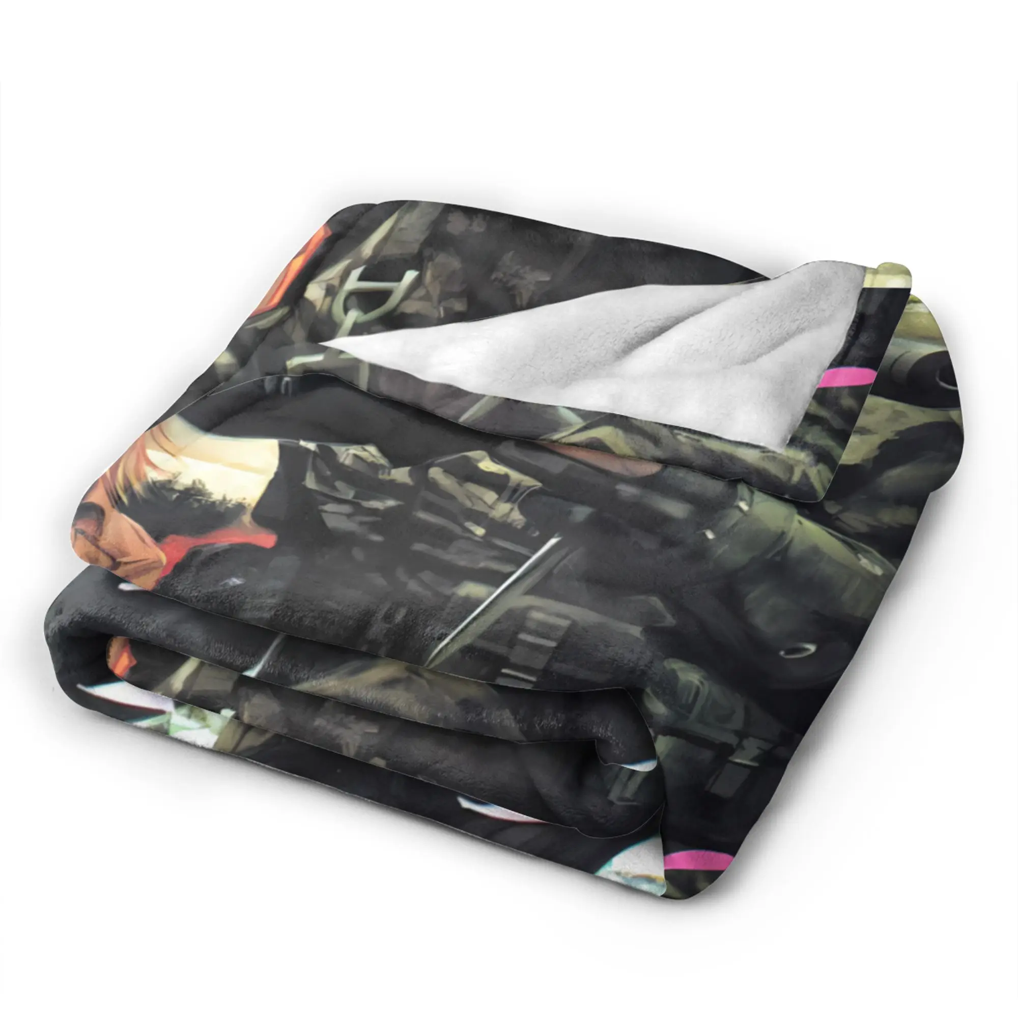 Metal Gear Solid Game Blankets  Soft Warm Fashion Plush Throw Blanket For Boy Girl Bedroom Flannel Bedspread Bed Cover