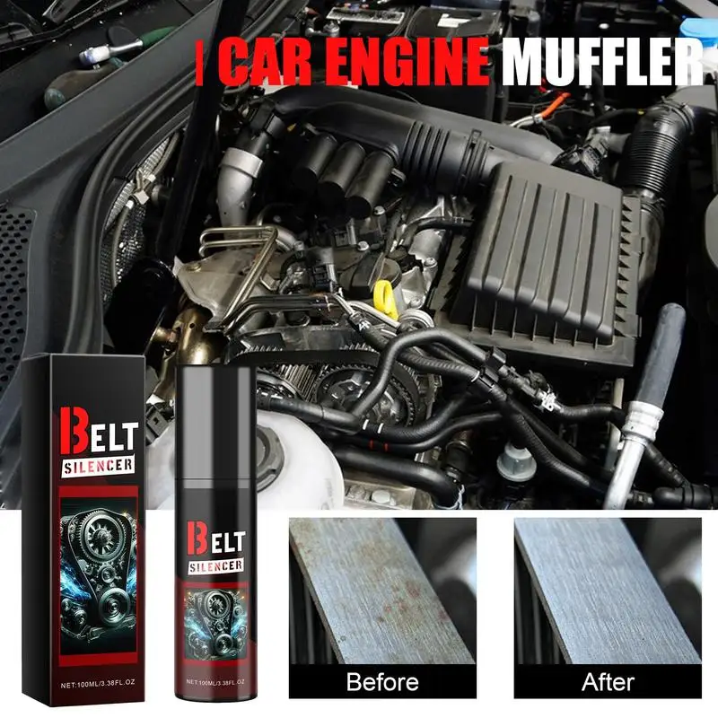 Car Belt Noise Spray Belt Noise Lubrication Protection Spray Auto Engine Belt Silencer Prolongs Belt Life Car Friction Reducer