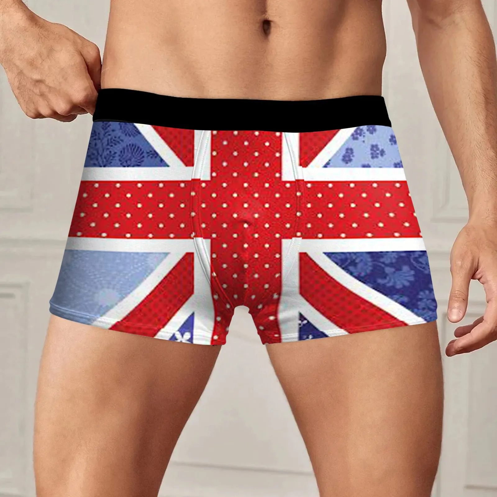 Novelty Uk Flag Boxers Shorts Panties Male Underpants Breathbale Union Jack British Proud Briefs Underwear