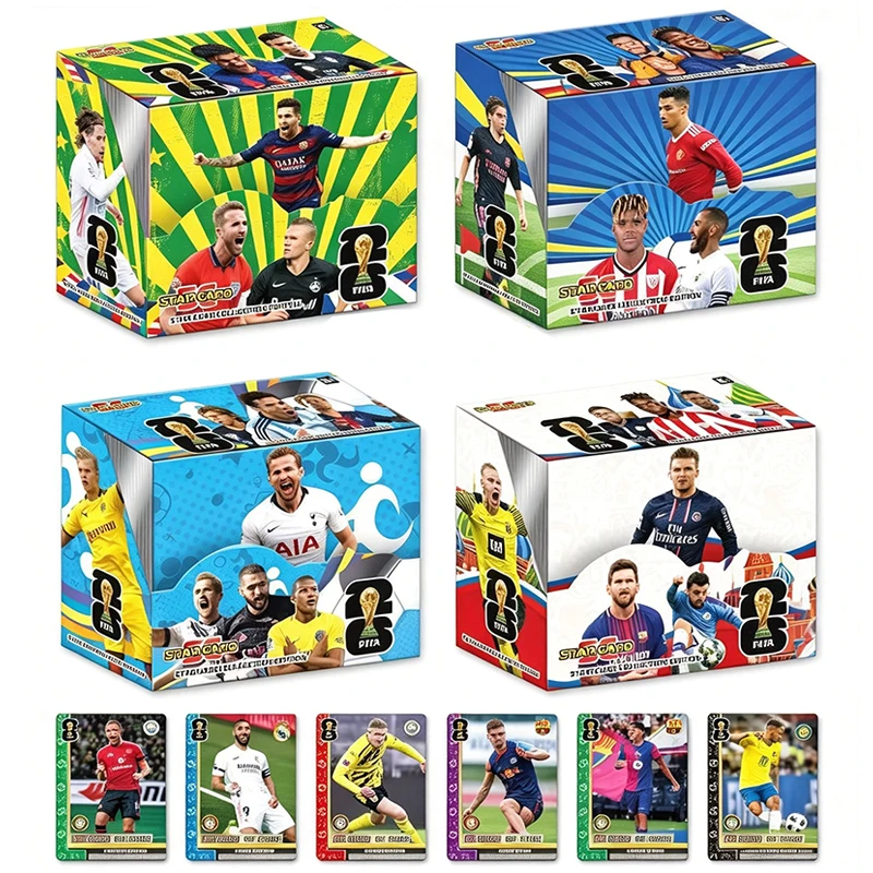 En stock: Paquete de tarjetas de fútbol Panini 2026 de la Nueva Copa Mundial FIFA, tarjetas de estrellas del fútbol Panini, colección de recuerdos de fútbol, tarjeta de fútbol.