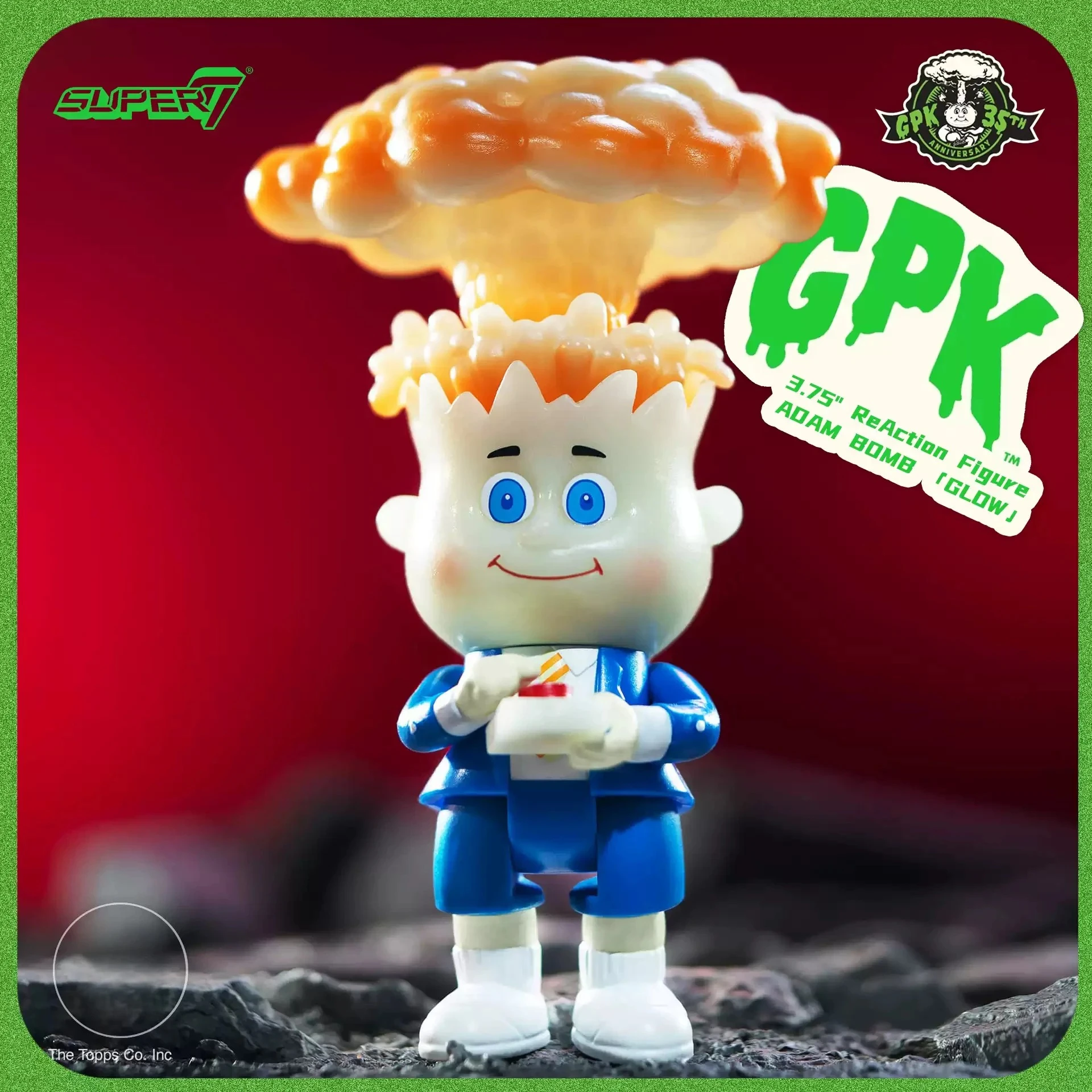 

In Stock Super7 1/18 Scale Adam Bomb Glow Model Mini 3.78Inch ReAction Figures Doll Collection Gift Retro Trendy Toys Ornaments