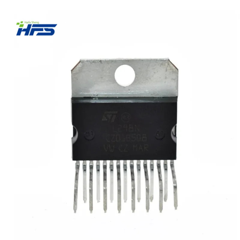 L298N Motor Driver Board Module, Stepper, DC Can, carro robô, ZIP-15