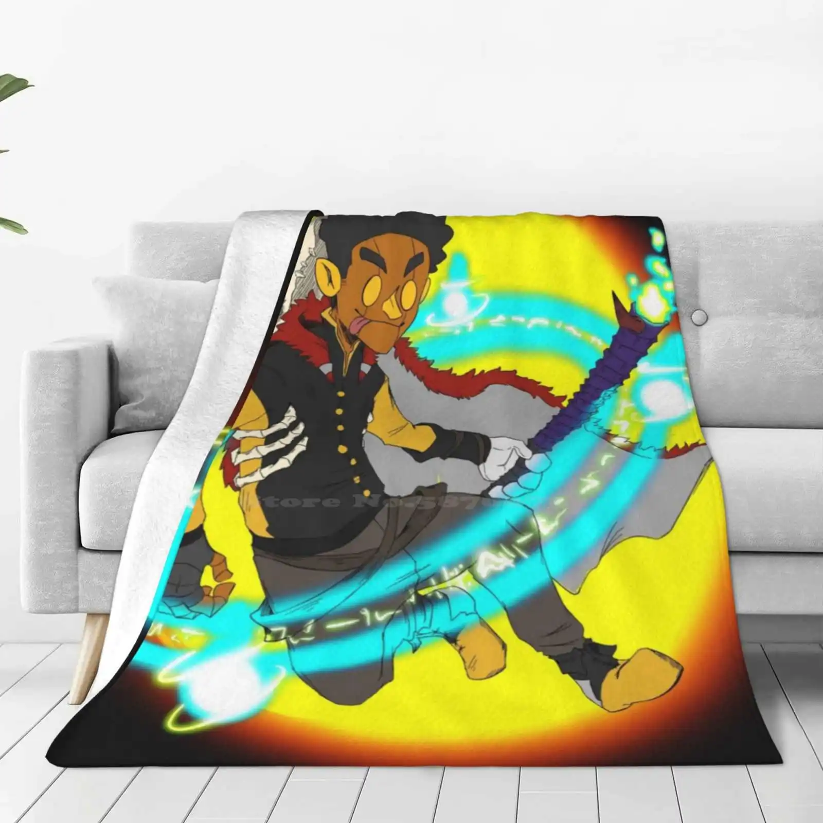 The Shaman Hot Sale Printing High Qiality Warm Flannel Blanket Fantasy Scarecrow Shaman New Anime