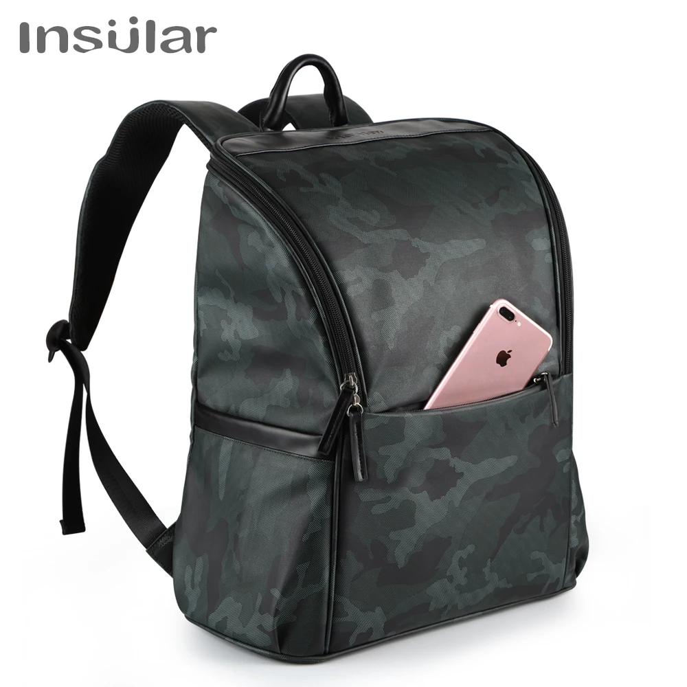 

Insular Mommy Diaper Bag Large Capacity Baby Nappy Bag Designer Nursing Bag Fashion Travel Backpack Baby Care Bag For Mother Kid