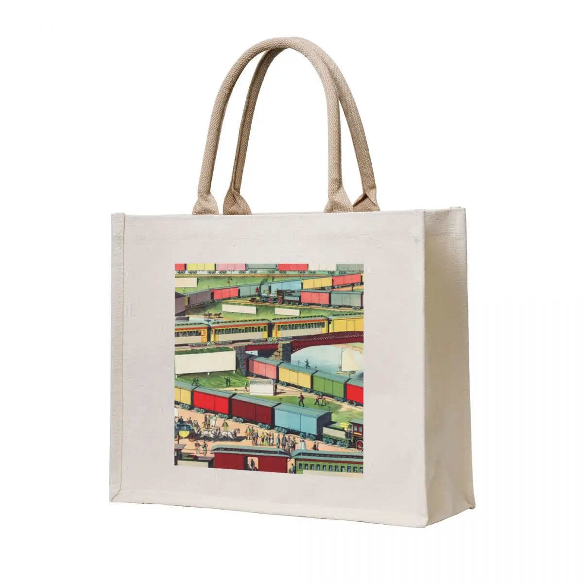 

Antique train Tote Bag ecological bags Large bags for women Custom bag