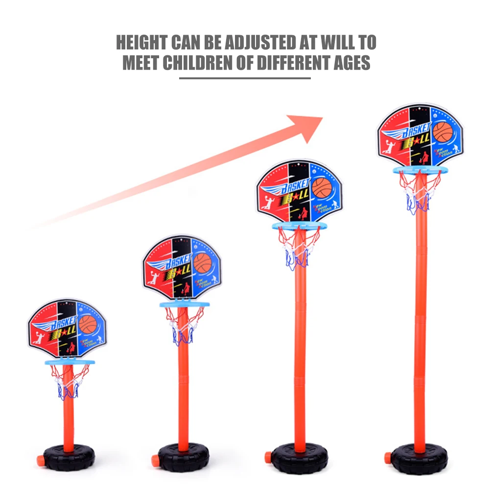 Basketball Stands Toys Set Height Adjustable Kids Indoor Basketball Goal Hoop