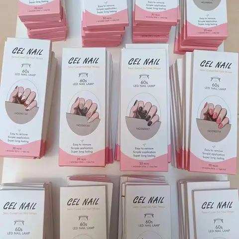 16/20/22 Tipsy Półutwardzone Żelowe Naklejki na Paznokcie Świąteczne Samoprzylepne Wodoodporne Długotrwałe Żelowe Naklejki na Paznokcie Zestaw do Lampy UV