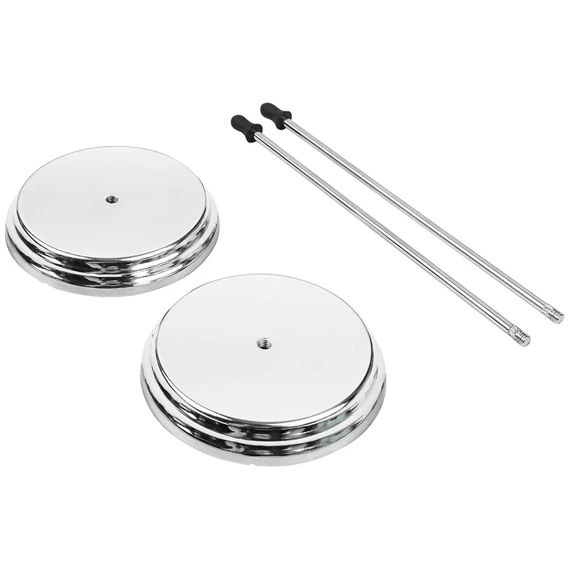 Restaurantbonnenhouder, Bonhouder Spike, Geruite Spindel, 3 Inch Ronde Basis, Bureaustaaf 5.6 Inch Lang 2-Pack