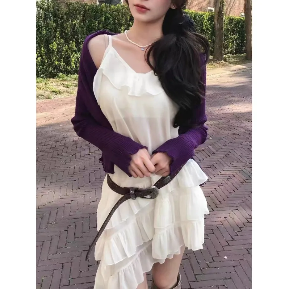 Casual Style Chiffon Mid-Length Women's Dress Irregular Hemline Layering Outerwear Summer Collection Chinese Manufacturer