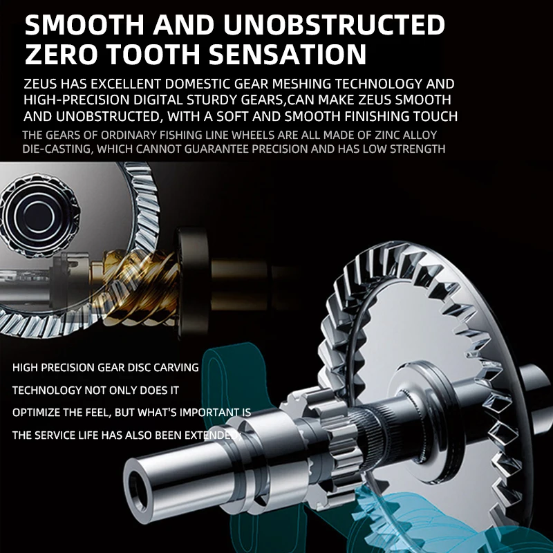 ترصيع-صيد سمك مع بكرة من الفولاذ المقاوم للصدأ ، سلسلة Zeus II ، الموديل ، 9BB ggging System ، قوة قصوى تبلغ 7 ،: 1