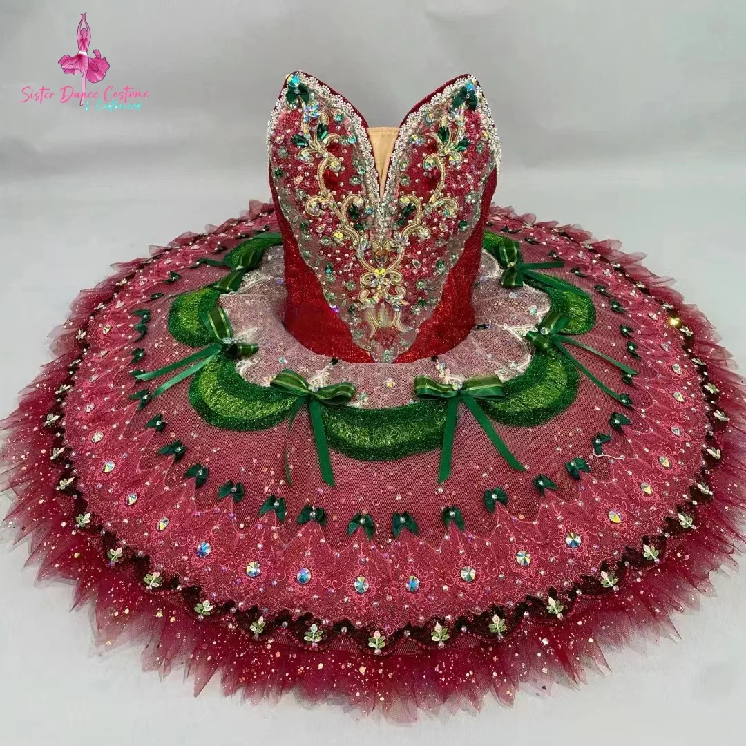 High-end private custom turnip female variation tutu Adult children performance competition dress girl costume