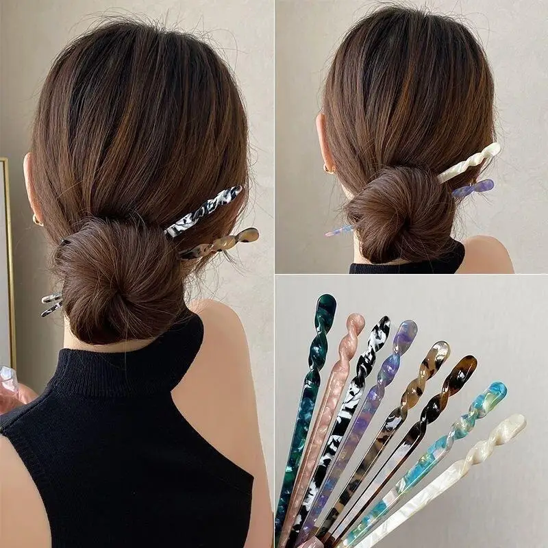 النمط الصيني خلات دبوس الشعر للنساء فاسق الشعر عصا ذيل حصان الفتيات دبابيس الشعر لتقوم بها بنفسك أدوات تصفيفة الشعر إكسسوارات الشعر اليومية