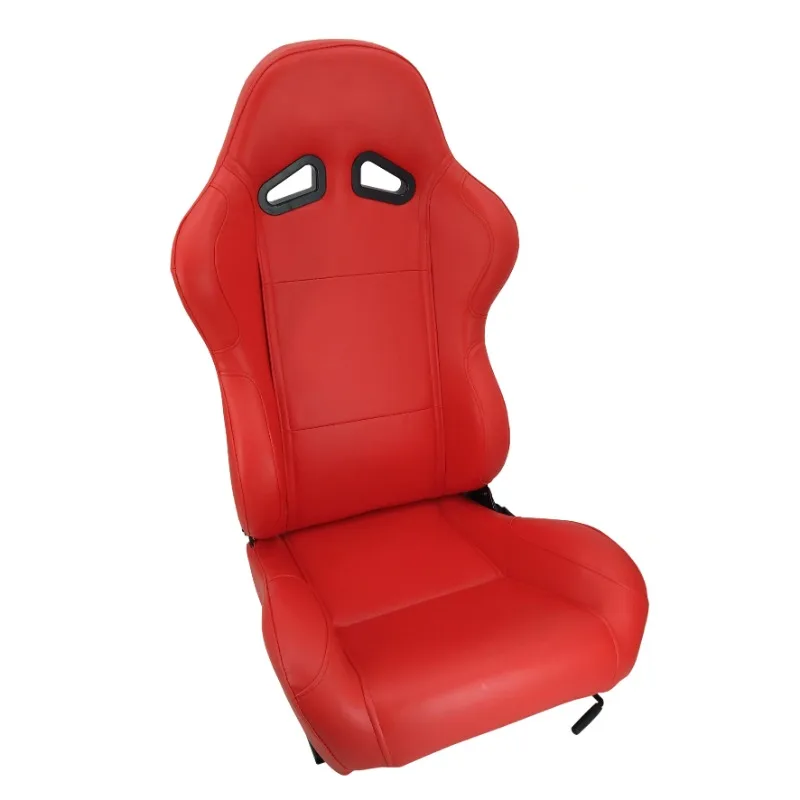 1004 Series Adjustable Universal Beautiful Red PVC Leather Car Racing Seat