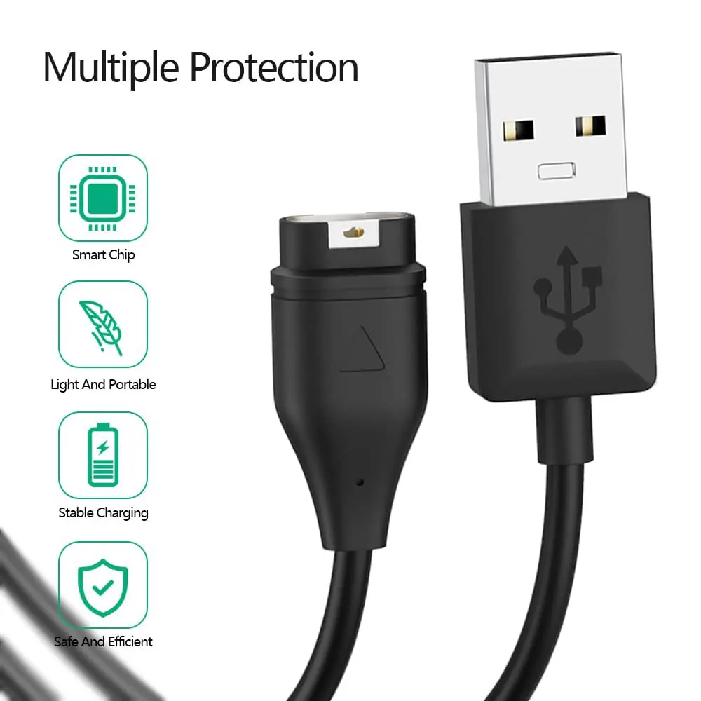 1 peça cabo carregador usb magnético para garmin d2 ar/charlie adaptador de cabo de carregamento para d2 delta/delta px/delta s fio de carga 1m