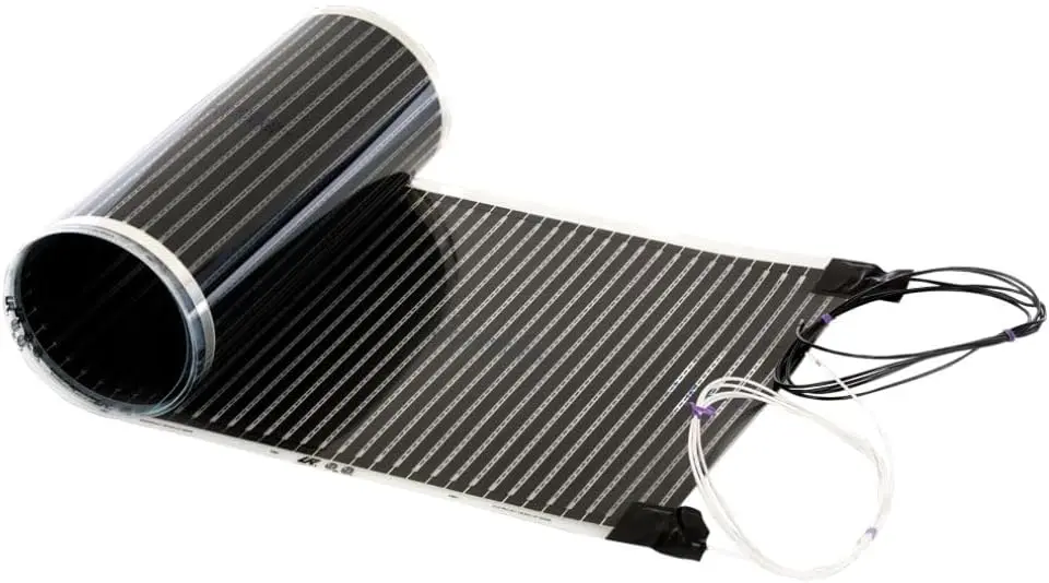 

Radiant Floor Heating Mat for Laminate, Wood, Vinyl Floating Floors - 1.5'x5' 120V, Cuttable, Covers 7.5sf