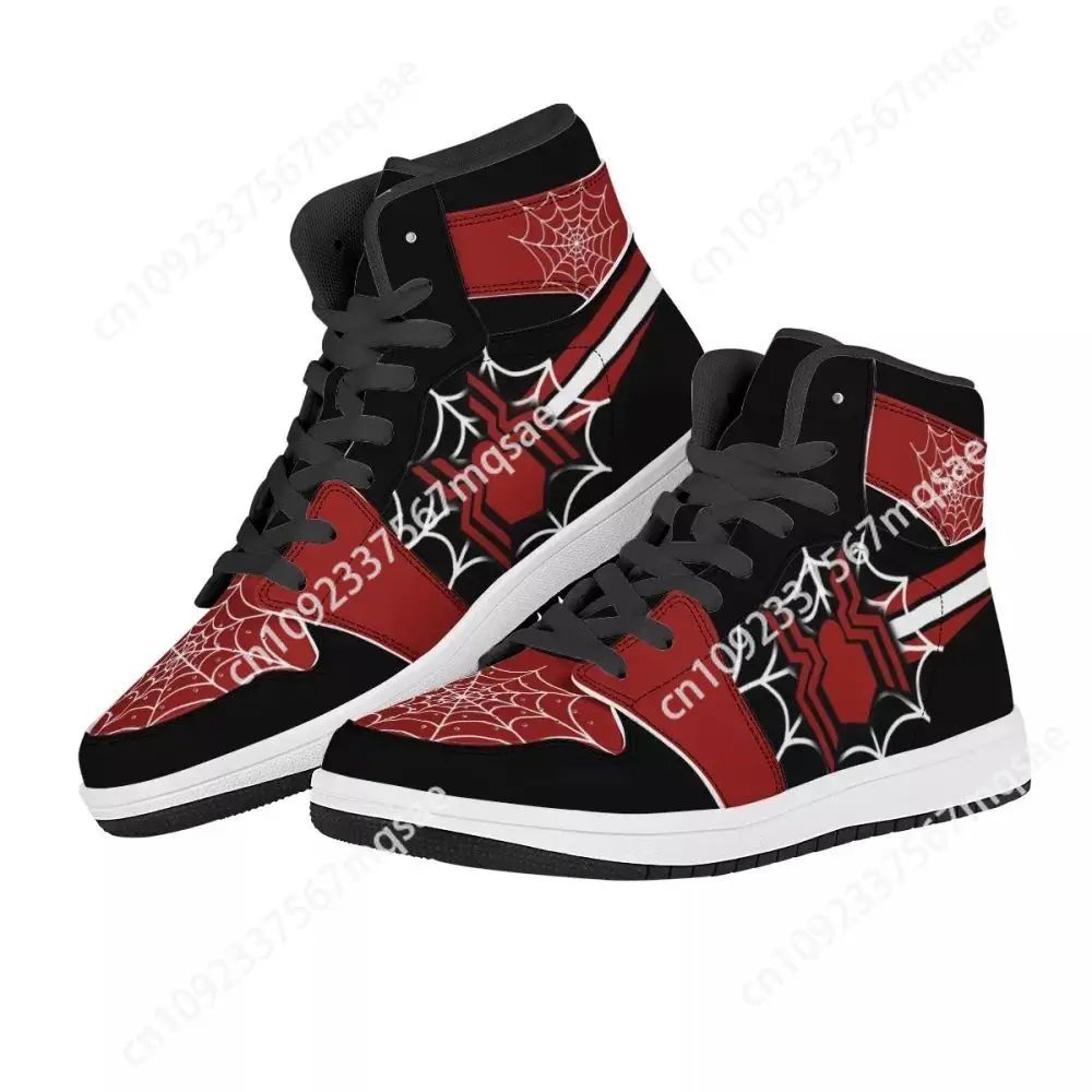 

Noisydesigns New High-top Basketball Shoes Men Outdoor Sneakers Spider Art Prints Wear Resistant Breathable Sport Shoes 2021