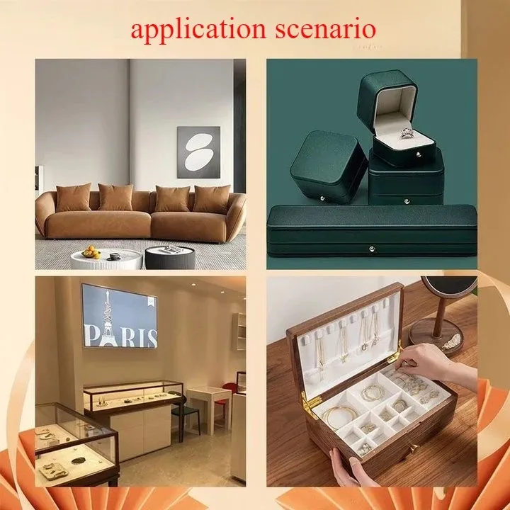 Synthetic Leather Patch Crafts Suede Leather Fabric 100x150cm Self-Adhesive for Jewelry Boxes Car Door Panels Car Roof Car Seats