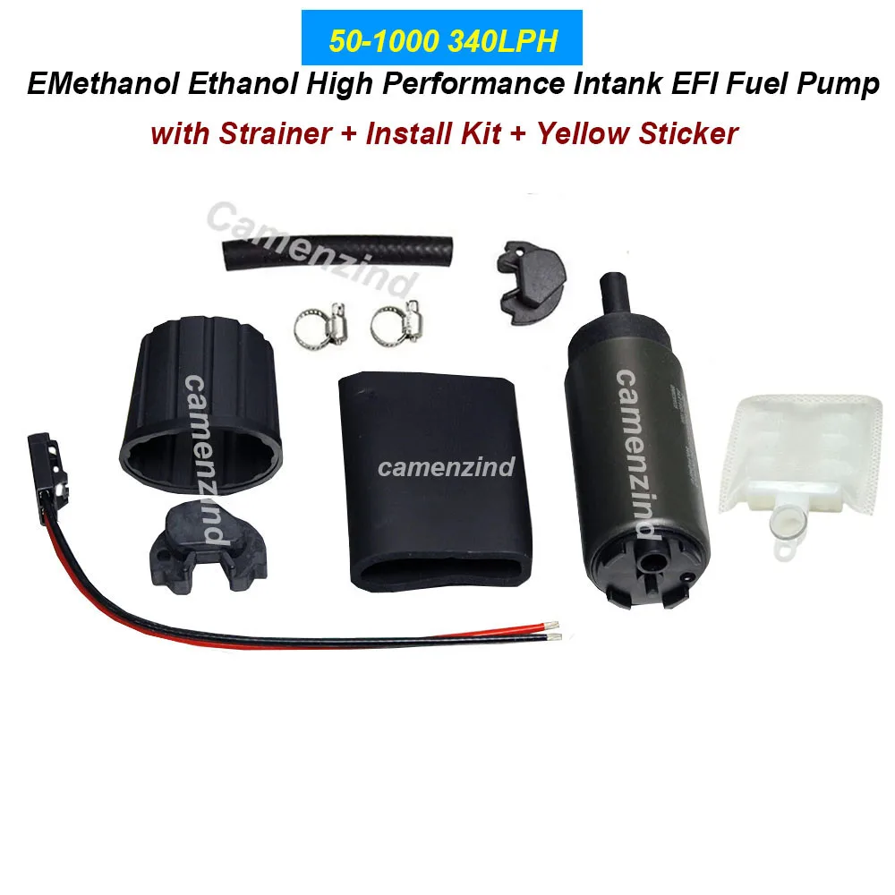 

Universal High Quality For 50-1000 340LPH High Flow Intank EFI Fuel Pump With Strainer & Install Kit For Walbro GSS342 50-1210