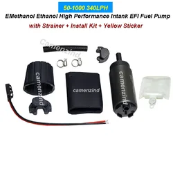 Universal High Quality For 50-1000 340LPH High Flow Intank EFI Fuel Pump With Strainer & Install Kit For Walbro GSS342 50-1210