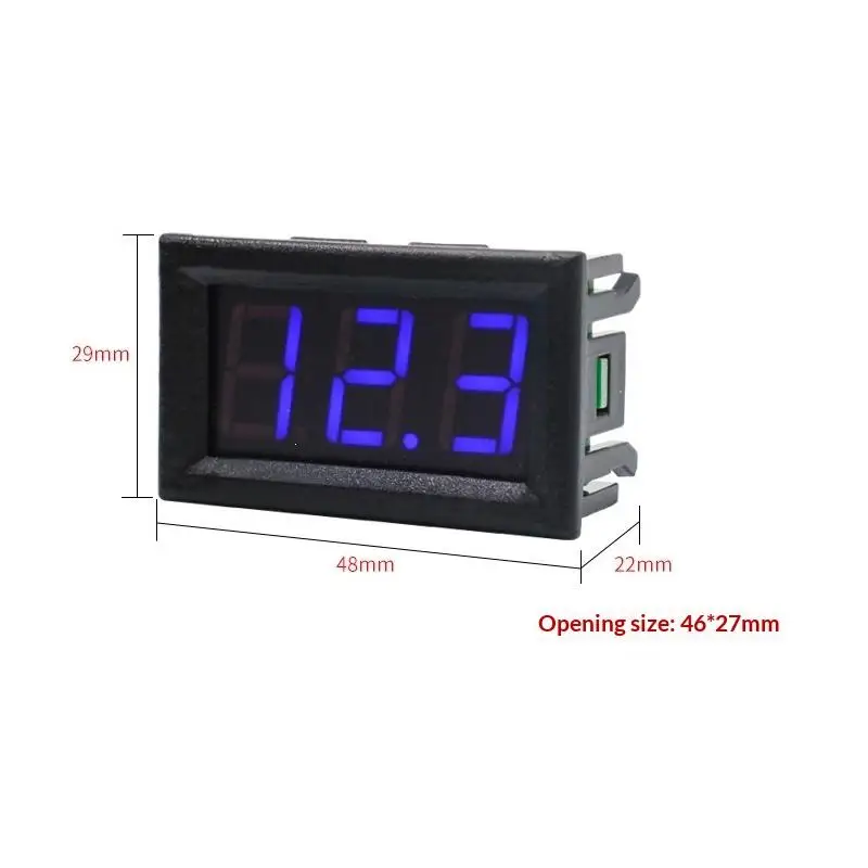 NEW 1/3Pcs Motorcycle Vehicle LED Display Voltage Tester 0.56 Inch DC4.5-30V Digital Car Voltmeter Automotive Voltage Meter