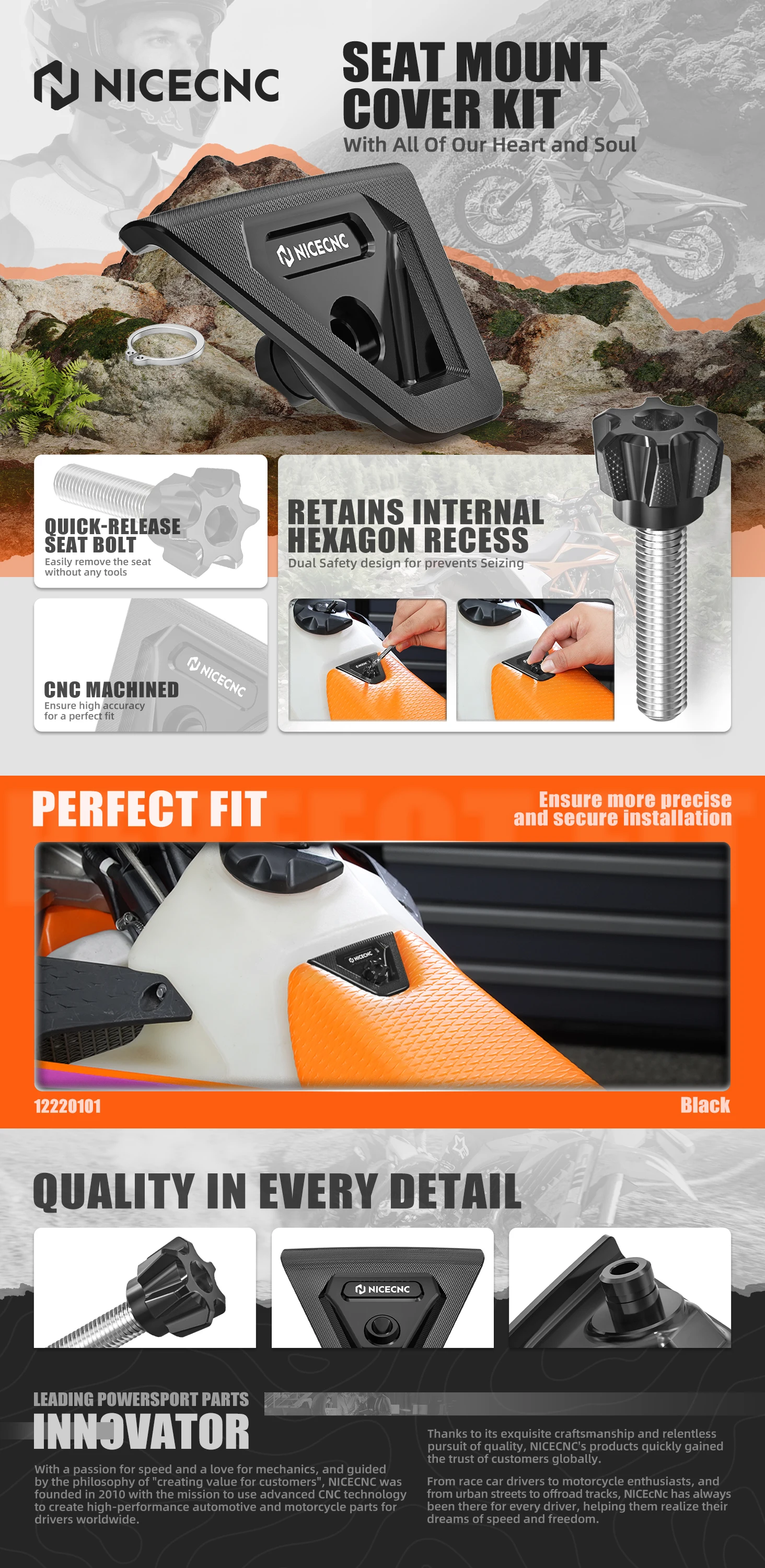 (EU-LAGER) Sitzabdeckungs-Kit für KTM EXC 300 EXCF 350 EXC 450 XCW 300 2024 2025 2026 SX 125 SXF 250 SXF 450 XC-F 350 2023-202 – Detail 1