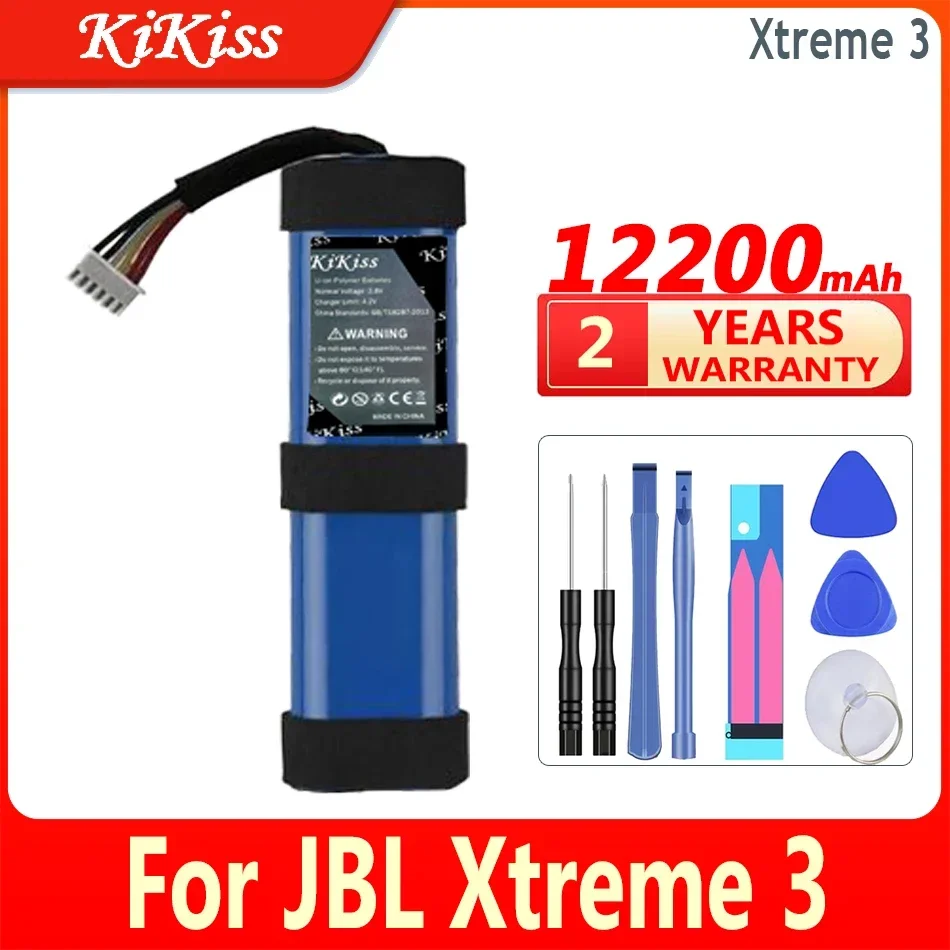 12200mAh KiKiss Battery For JBL Xtreme 2 3 Xtreme3 Xtreme2 SUN-INTE-103 2INR19/66-2 ID1019 Bluetooth Speaker