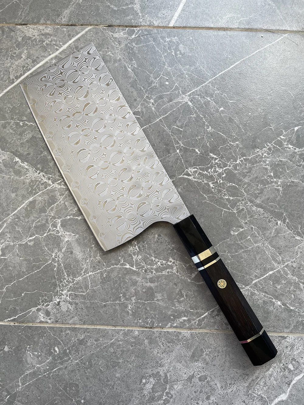 

7,5-дюймовый нож для нарезки, 67-слойный дамасский порошок, лезвие из легированной стали, ручка из черного дерева, тесак для резки мяса, овощей, кухонные ножи