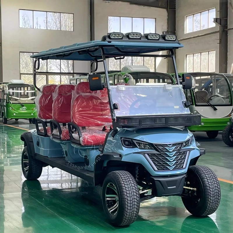 Robetaa New Design Customization Of 6+0 Seat 6 Person 48V Electric Lift Golf Car Off-Road Golf Buggy