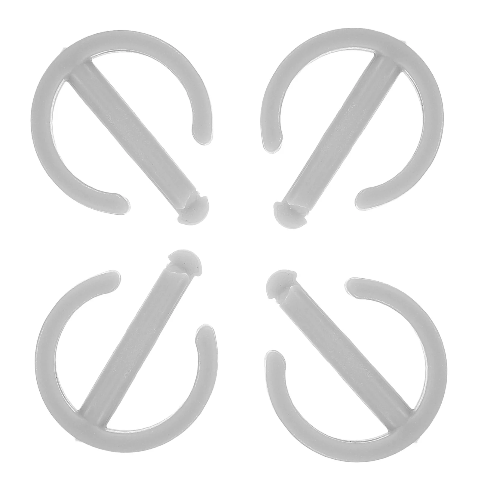 4개입 미끄럼 방지 스윙 버클 키트 스윙 레일 안전 클립 교체 부품 어린이 야외 놀이용 견고한 슬라이드 연결 하드웨어