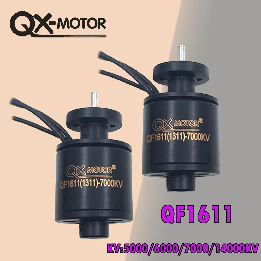 

QX-Motor Brushless Motor QF1611 4000KV 5000KV 6000KV 7000KV 14000KV / 6 Blades Ducted Fan For 30MM EDF / RC Airplanes