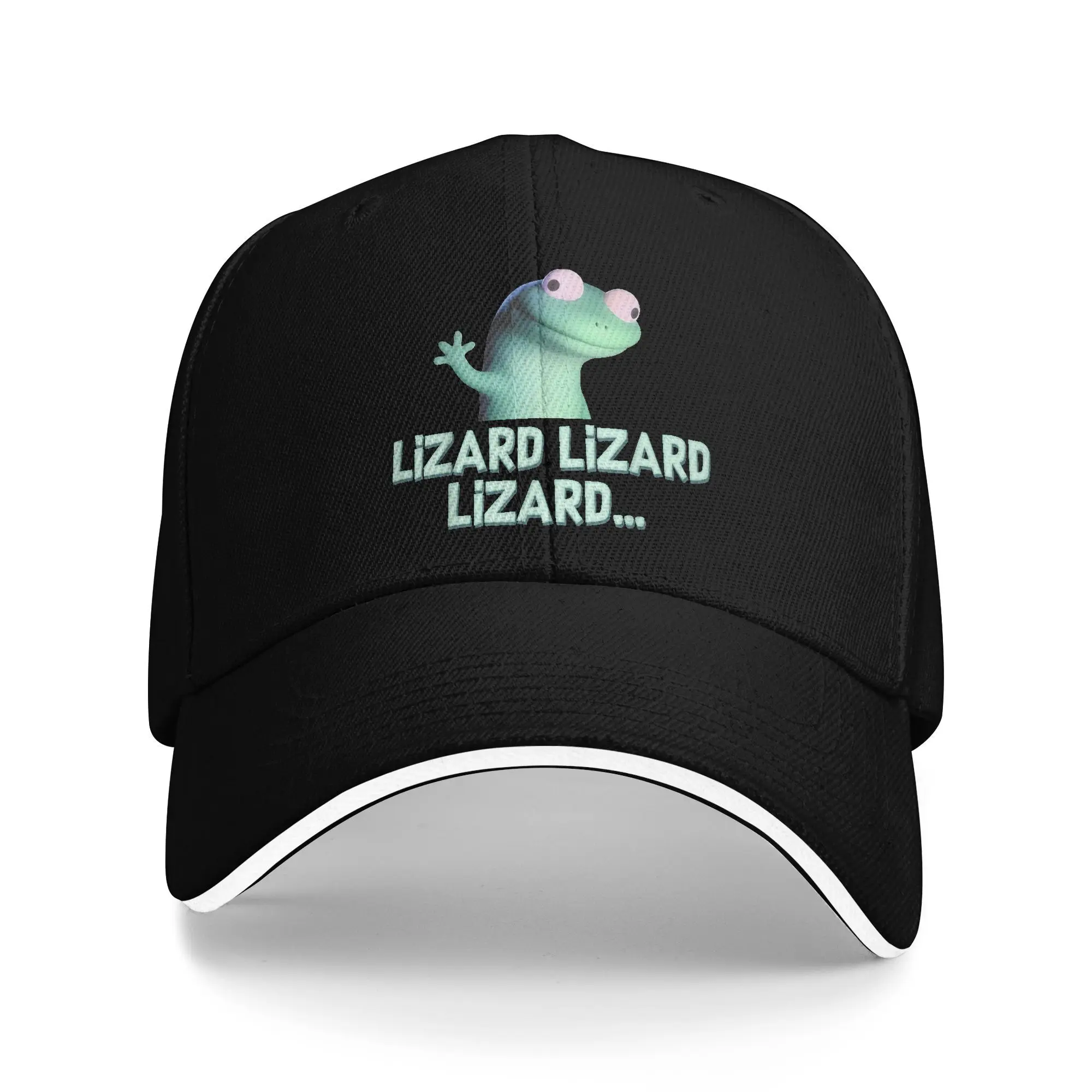 

Summer Casual Baseball Cap Funny Weirdcore Animal Women Men Lizard Lizard Lizard Meme Trucker Hat For Men Sun Baseball Caps