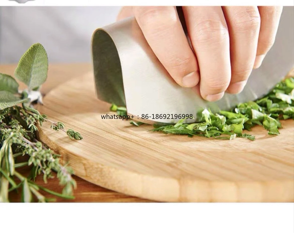 18/10 Stainless Steel Vanilla Cutting Double Blade Cutter Vegetable Chopping Artifact