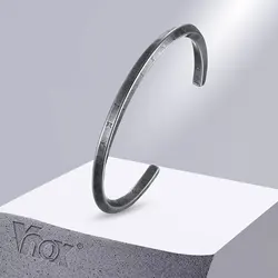 Vnox Vintage Nordic Vikings Cuff Bracelets for Men, Retro Oxidized Stainless Steel Mobius Norse Mythology Runes Amulet Bangle