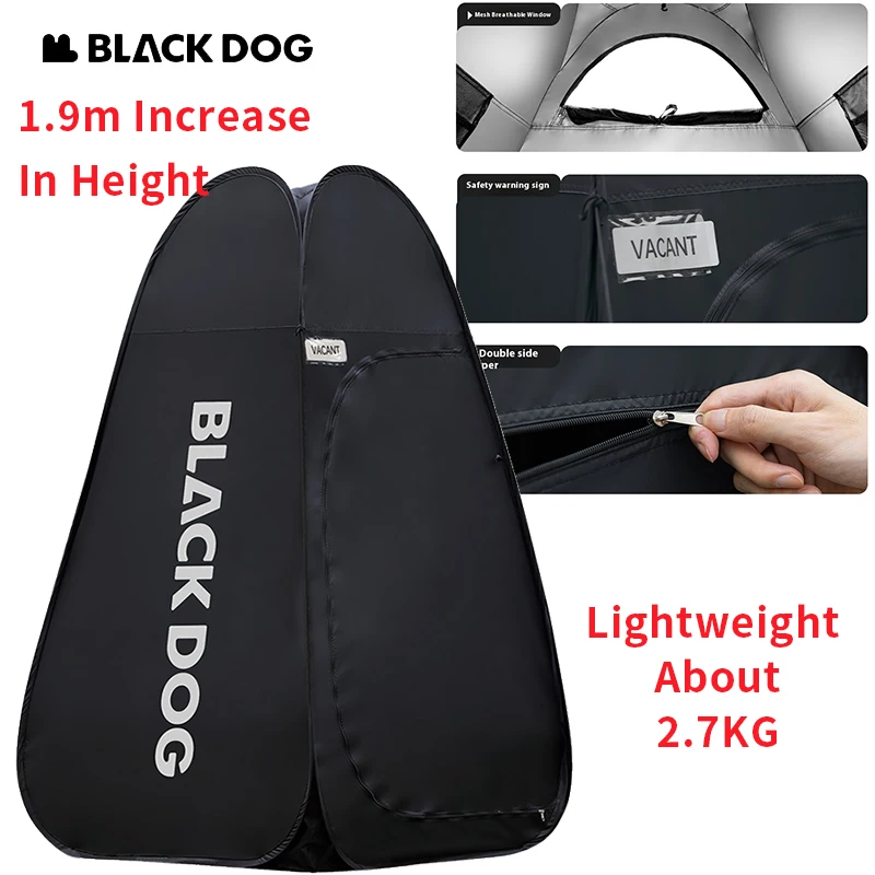 

Naturehike BLACKDOG Foldable Portable Changing Account Non Removable All Black Non Transparent Waterproof Material PU2000mm+