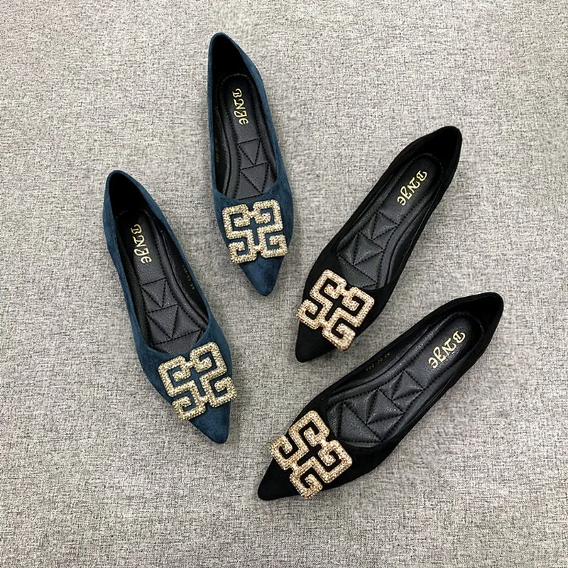 

Женские туфли на плоской подошве, универсальные туфли с квадратным носком, лоферы на плоской подошве, размеры 31-46, лето-осень 2022