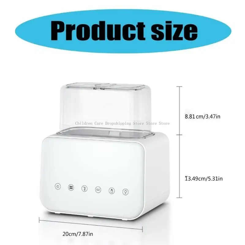 Máy hâm sữa đôi đa chức năng có điều khiển nhiệt độ Màn hình lớn Máy hâm sữa cho sữa công thức