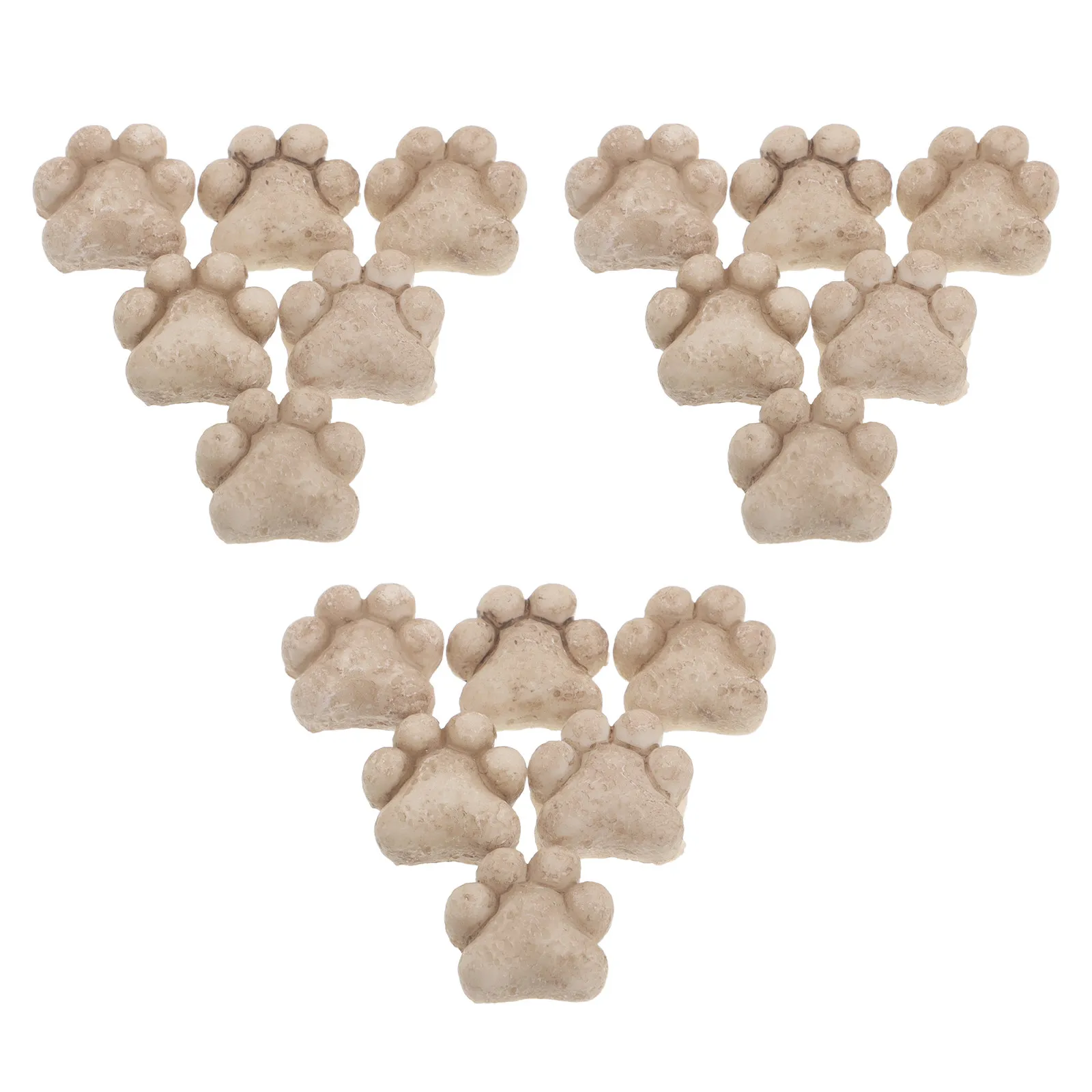 20Pcs Resin Cat Paw Footprint Stones Cute Garden Decor Mini Stepping Stones for Yard Patio Planter Pots Desk Fairy Garden DIY