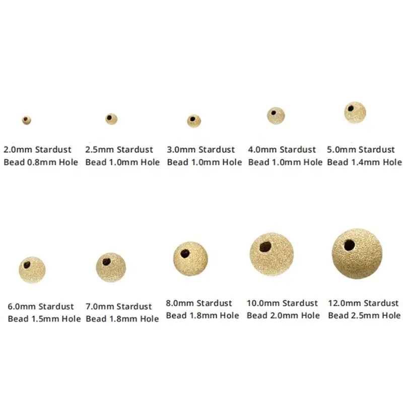 No Fade No Rust Real 14K Gold Shine Spacer Beads for Jewelry Components Gold Filled Beads