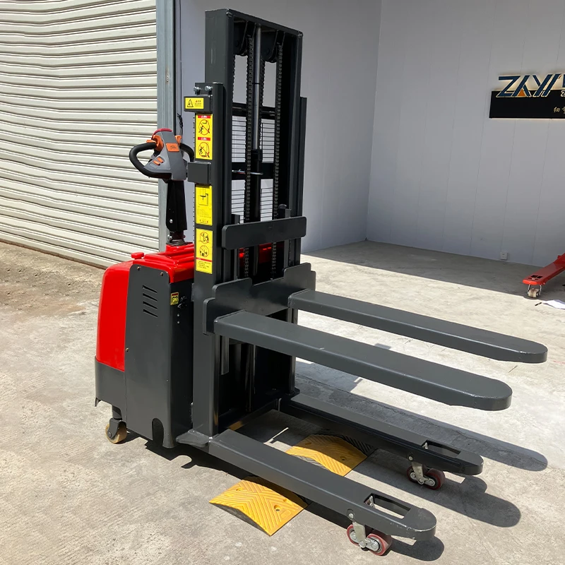 

Customized Cheaper 1.5T Self Lift Double Electric Stacker Full Electric Pallet Truck & Forklift 3 Meter Reach Dual Lift Motor