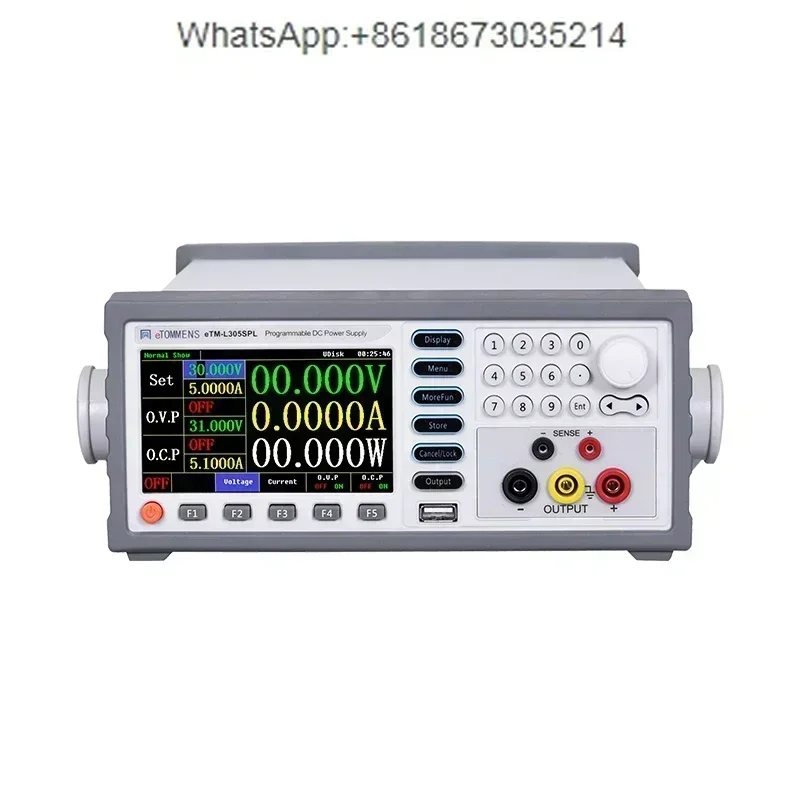 Programmable DC power supply 30V cabinet programmable color screen 5/6 adjustable linear belt communication interface 5A