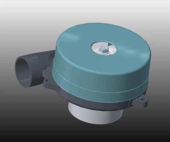 140mm 14.5kPa Blower Udara Tekanan Sedang 2" Kipas Inline Blower Pompa Udara Kipas Tiup 48vdc Blower Udara Elektrik untuk Hewan Peliharaan